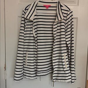 Lilly Pulitzer Bennett Striped Zip Jacket